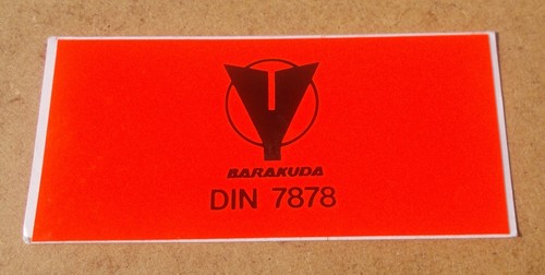 Adesivo barakuda din - adesivo, sub