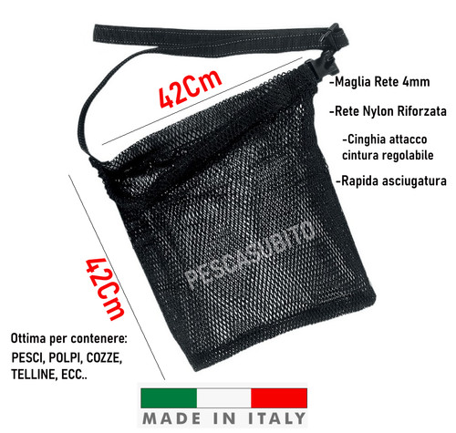 Retino borsa cintura pesca sub - borsa,