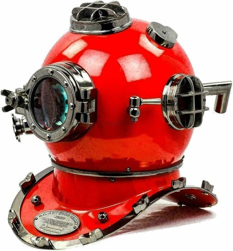 Antico casco subacqueo ottone - antico,